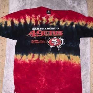 90’s vintage San Francisco 49ers tie dye t shirt